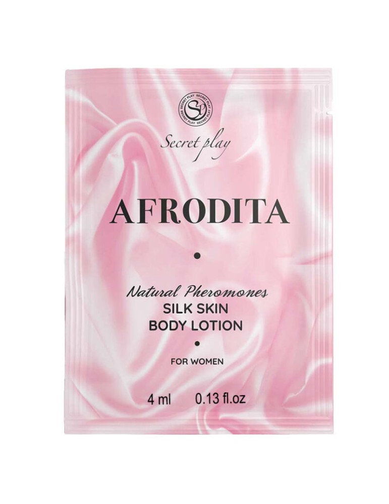 secret play lotion pour le corps unidose peau de soie aphrodite 10 ml