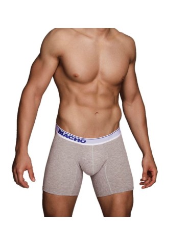 Mâle - mc087 boxer long gris taille
