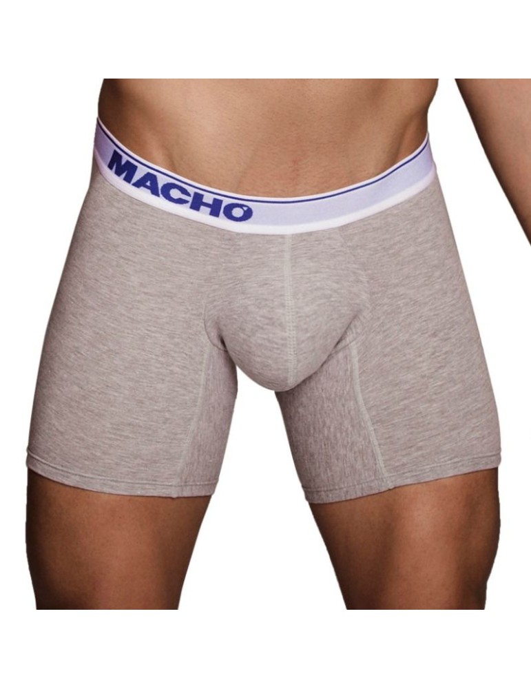 Macho - mc087 boxer long gris taille_4