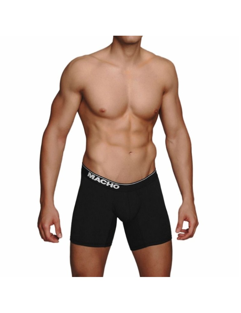 Macho - mc087 long boxer noir taille