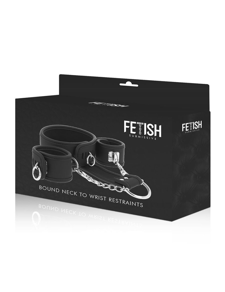 col soumis fétiche et menottes en cuir vegan_6