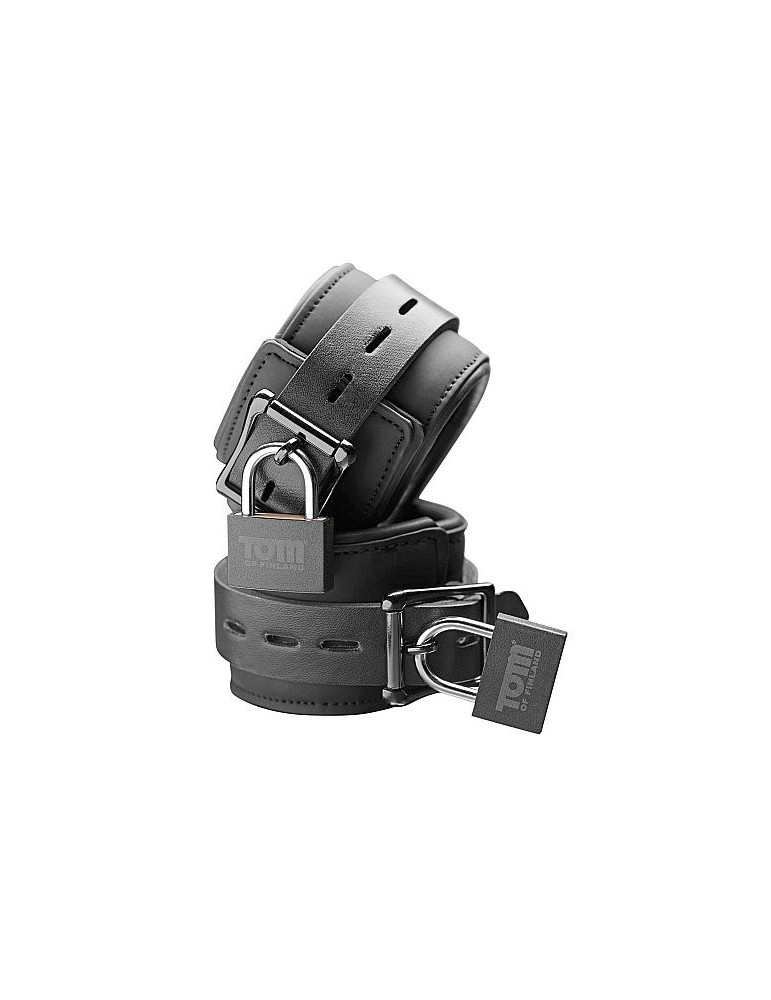 tom of finland menottes à cadenas en néoprène
