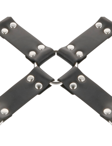 menottes pour les mains et les pieds en cuir noir noir_8