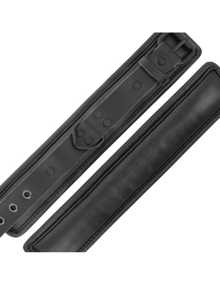 menottes obscurité et collier en cuir noir_8