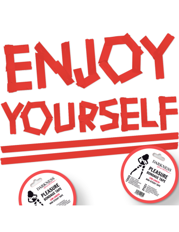 ruban de bondage rouge non collant obscurité 15m