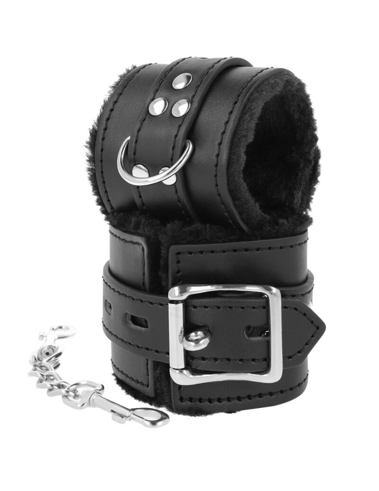 menottes bdsm doublées noires_2
