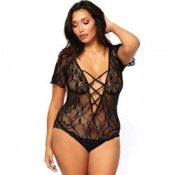 leg avenue teddy entrelacé poitrine grande taille