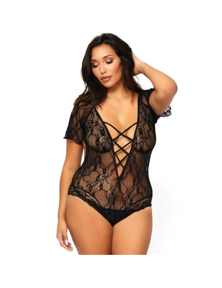 leg avenue teddy entrelacé poitrine grande taille