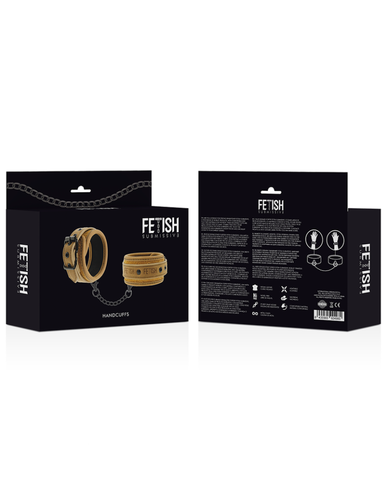 menottes d'origine soumise fétiche cuir vegan_8