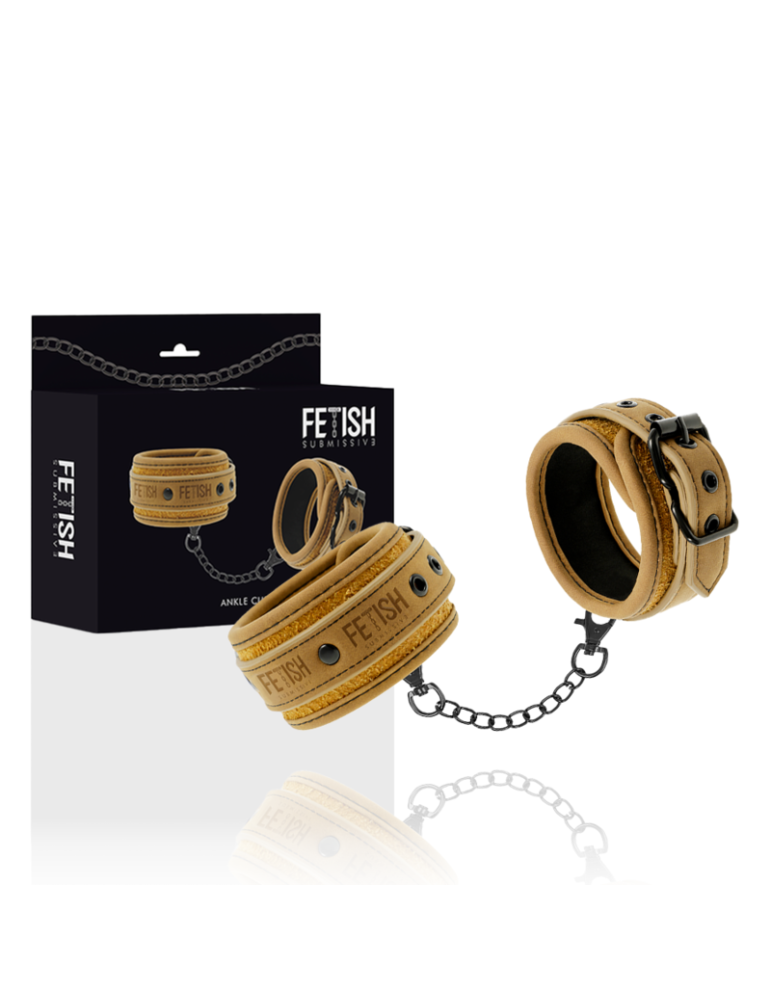 fétiche soumise origine menottes chevilles cuir vegan