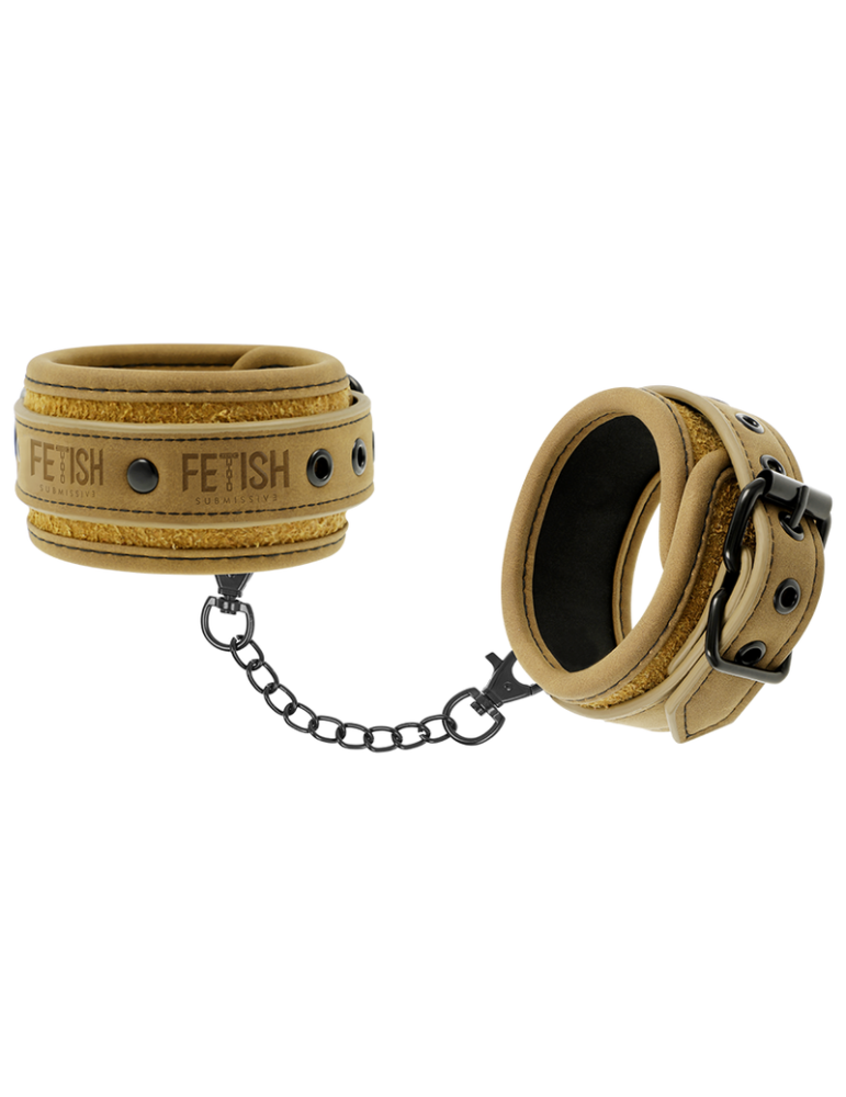 fétiche soumise origine menottes chevilles cuir vegan_2