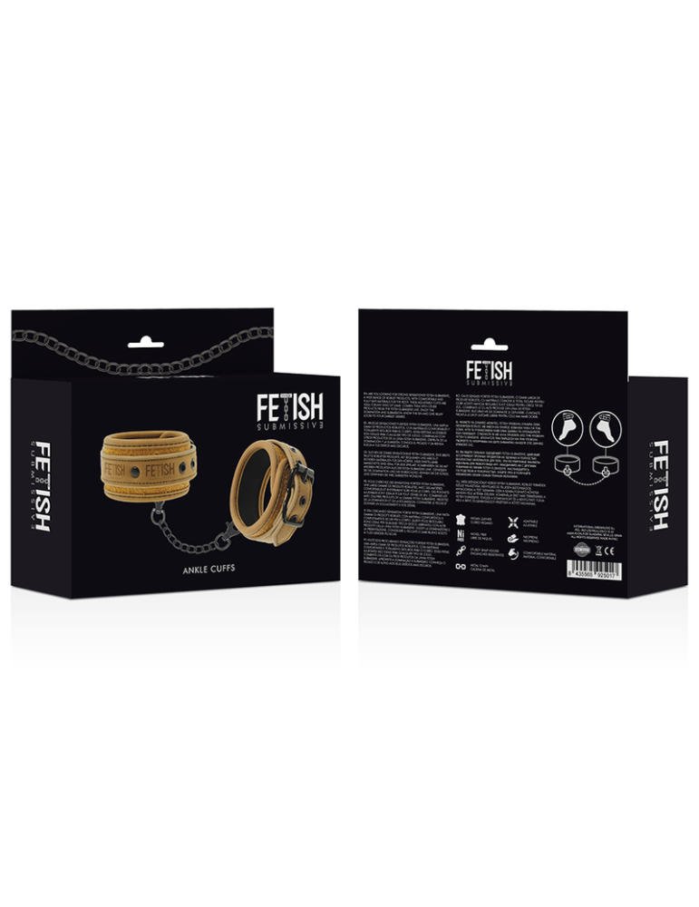 fétiche soumise origine menottes chevilles cuir vegan_8