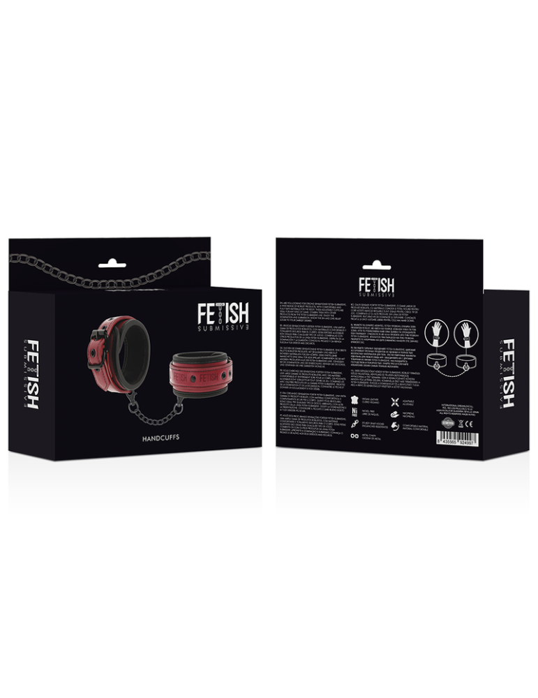 fétiche soumis menottes dans la pièce sombre cuir vegan_8