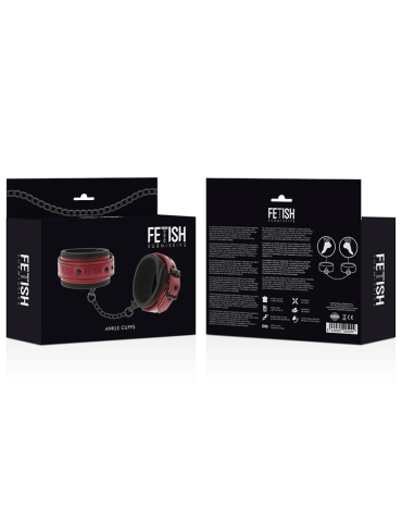 fétiche soumis menottes dans la pièce sombre chevilles cuir vegan_8