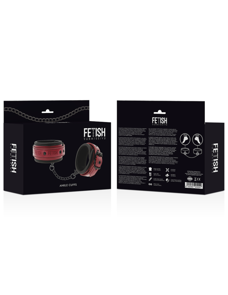 fétiche soumis menottes dans la pièce sombre chevilles cuir vegan_8