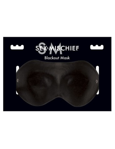 sex & michief masque occultant cuir noir