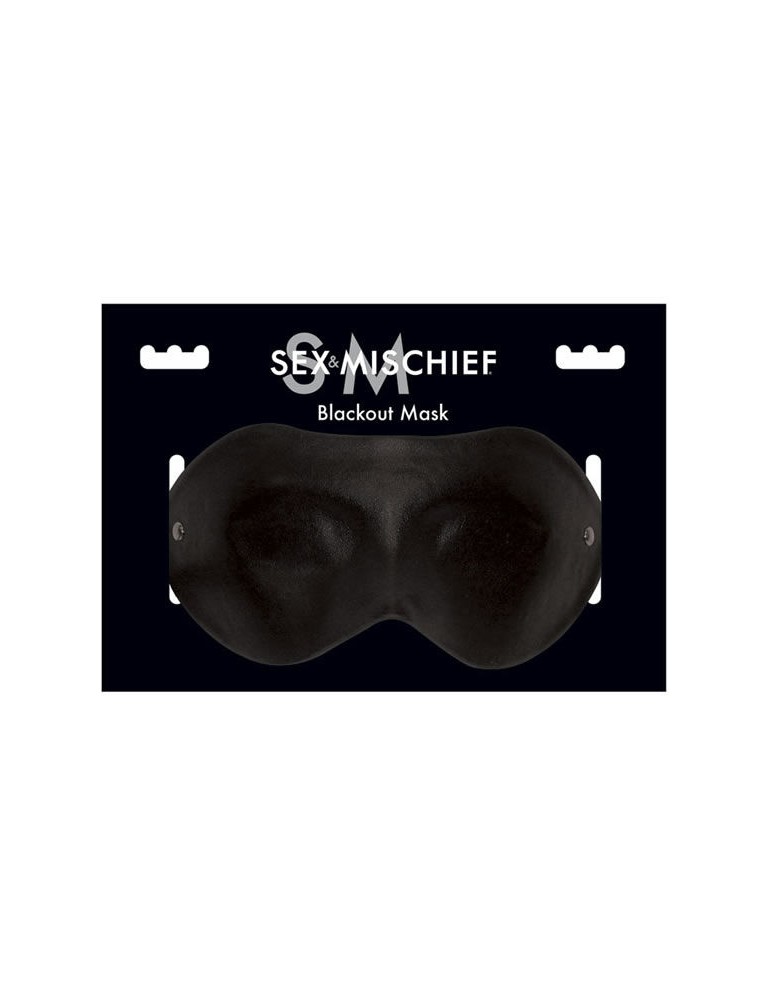 sex & michief masque occultant cuir noir
