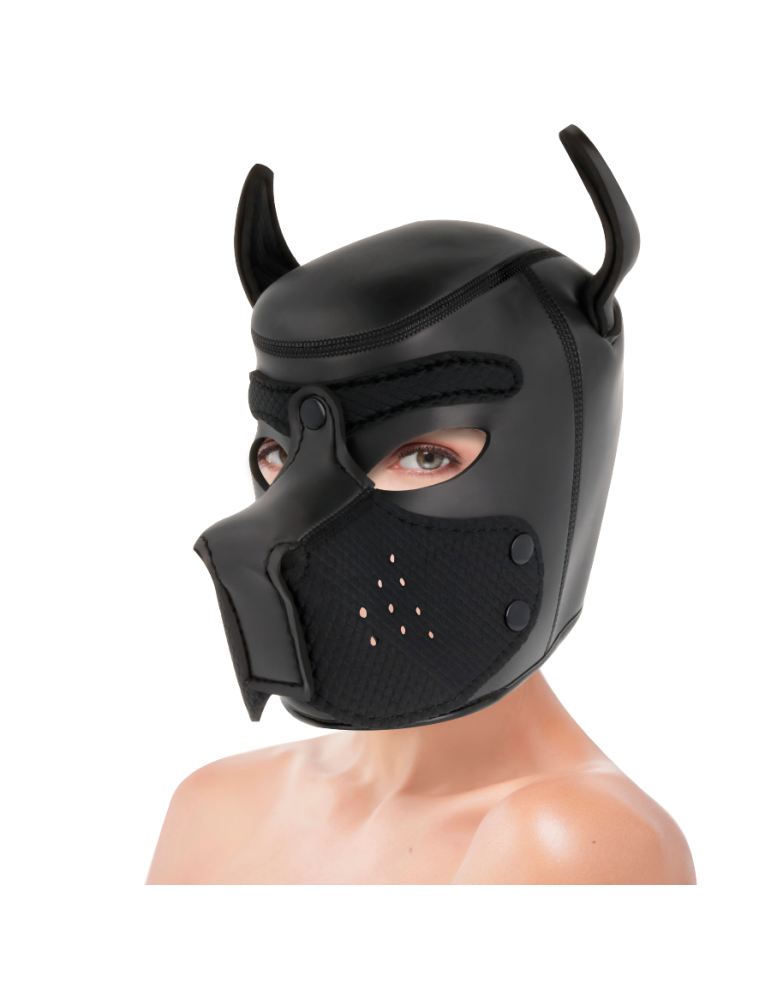 masque pour chien en néoprène obscurité avec museau amovible l