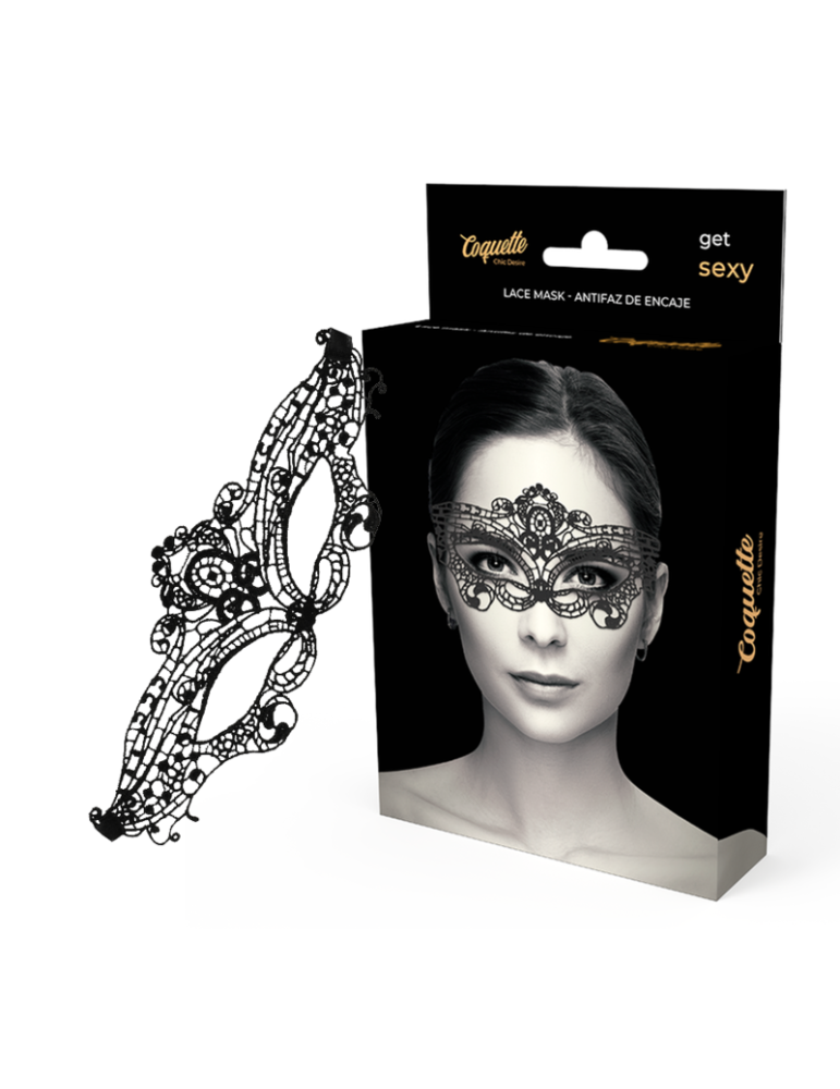 masque pour les yeux en dentelle noire coquette chic desire
