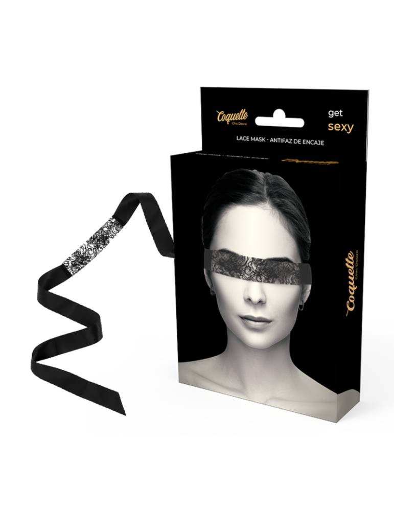 masque pour les yeux en dentelle noire coquette chic desire