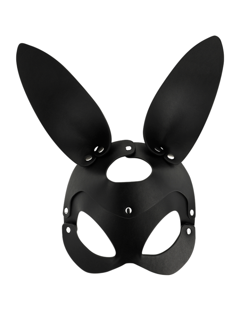 masque coquette en cuir vegan avec oreilles de lapin_3