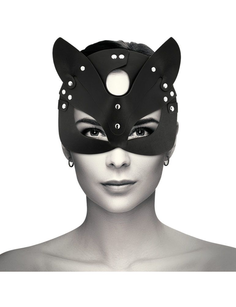 masque coquette en cuir vegan avec oreilles de chat_2