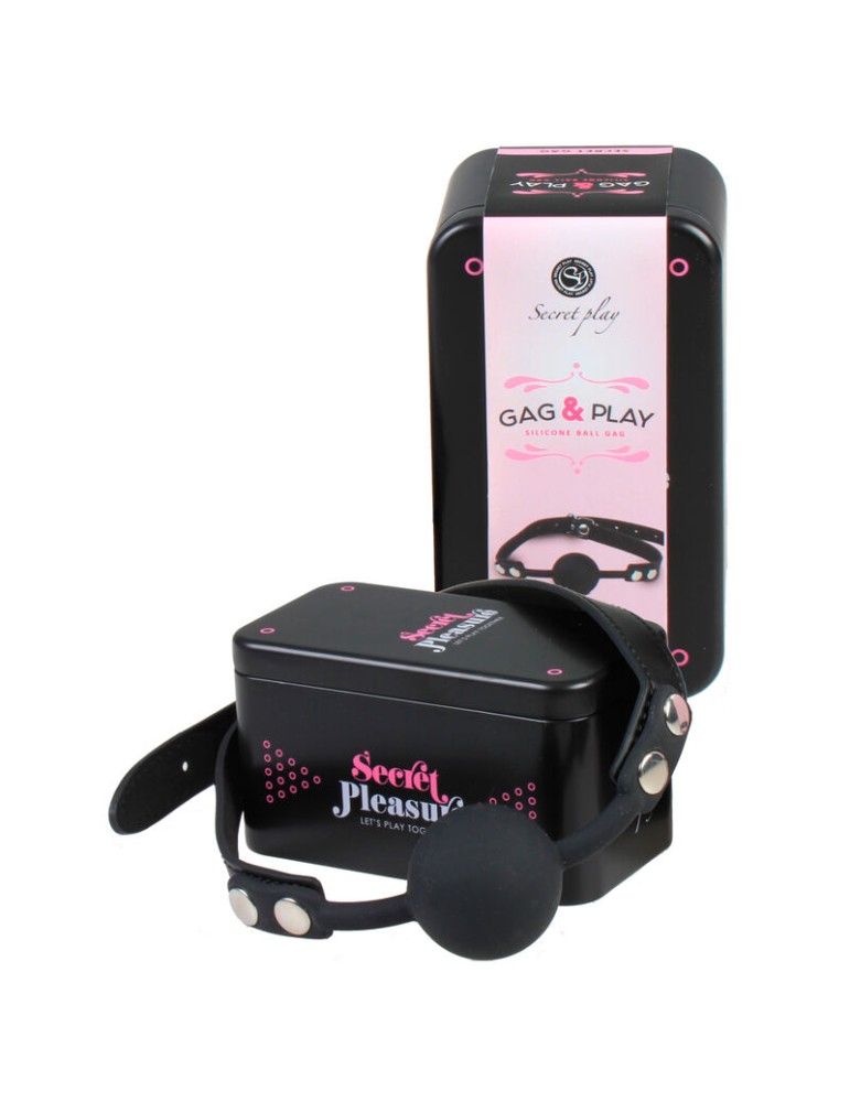secretplay bâillon de balle en silicone noir_2