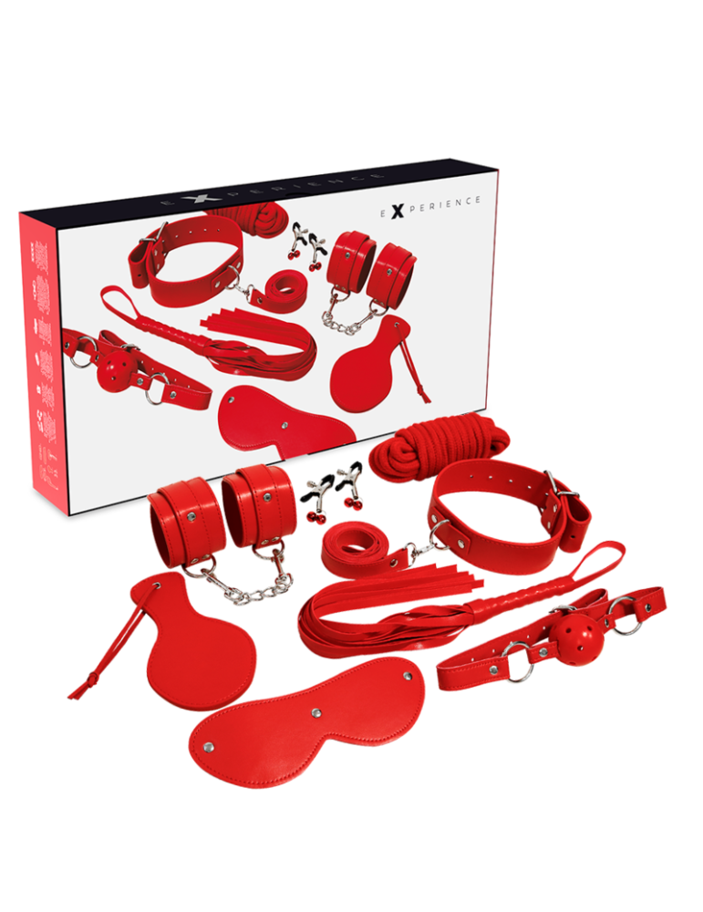 expérience kit fétiche bdsm série rouge