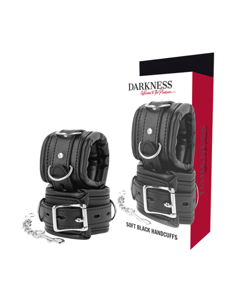 menottes bdsm rembourrées obscurité