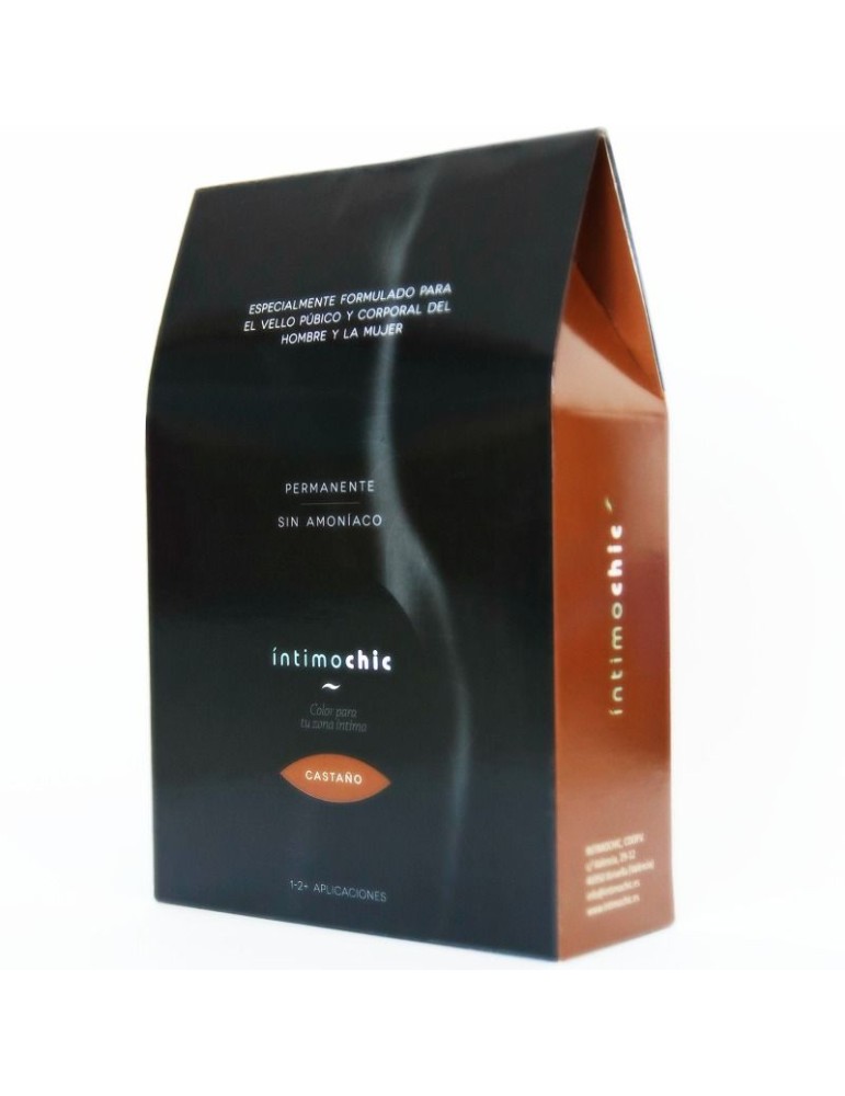 teinture capillaire intimochique pour pubis et corps / cheveux bruns