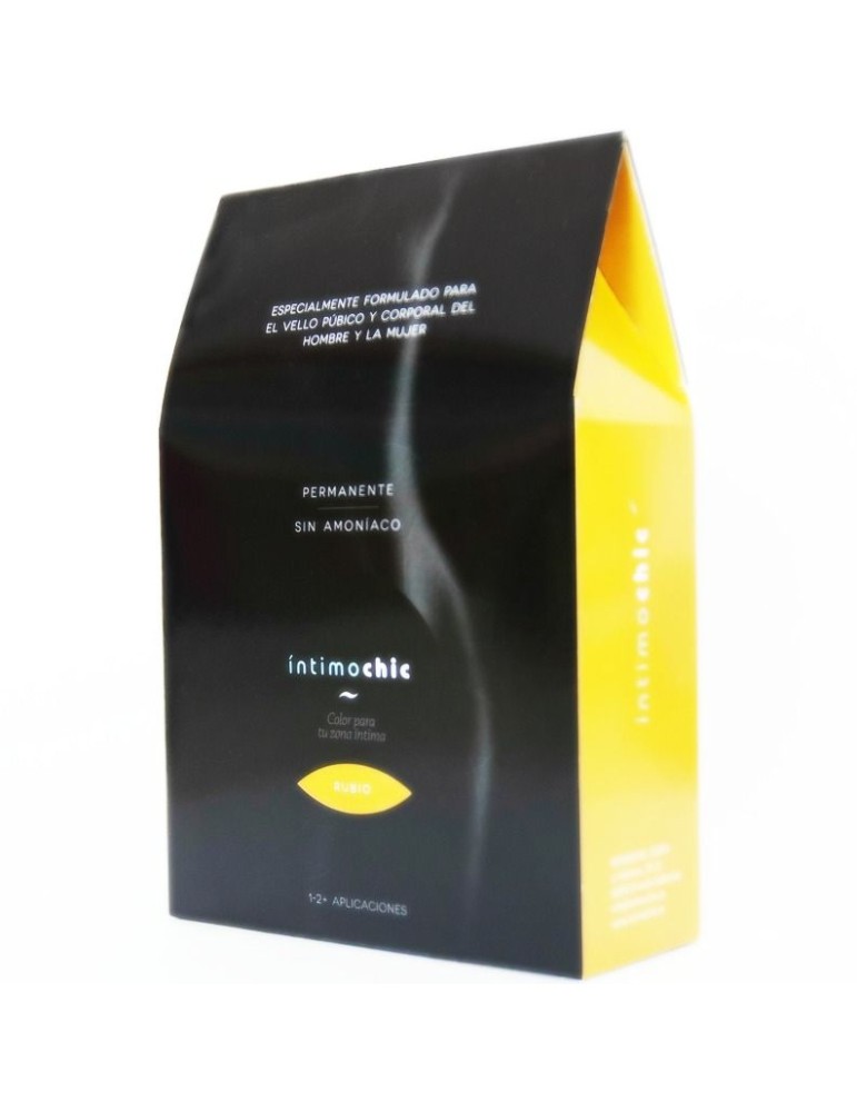 teinture capillaire intimochique pour pubis et corps / cheveux blonds