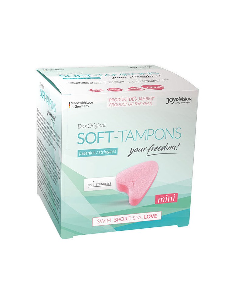 soft-tampons tampons originaux mini love / 3uds