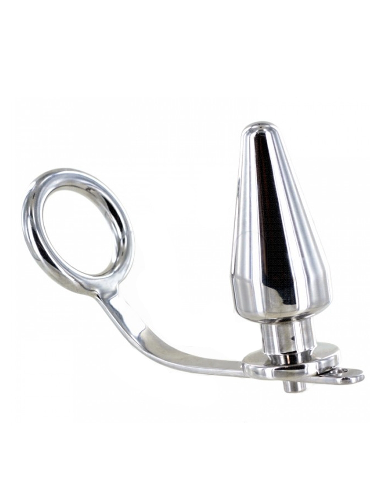 anneau en acier dur avec plug anal 45 x 50 mm