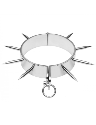 metalhard collier esclave bdsm avec des pointes