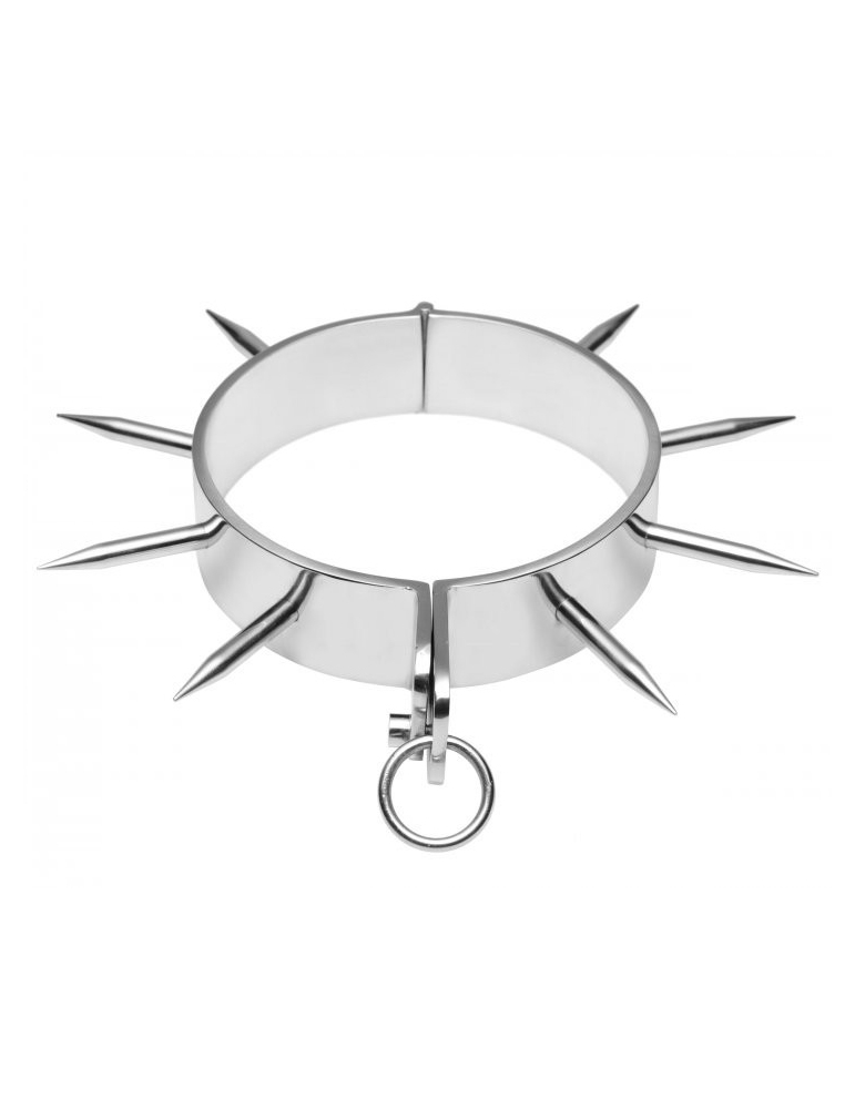 metalhard collier esclave bdsm avec des pointes