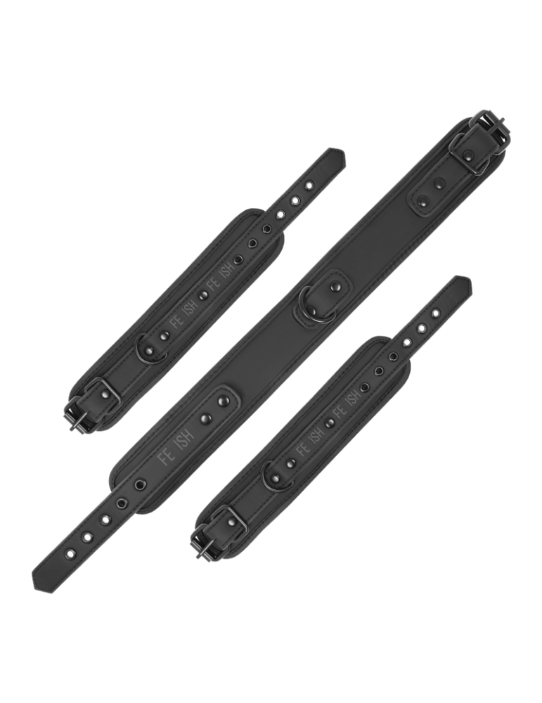 col soumis fétiche et menottes en cuir vegan_5