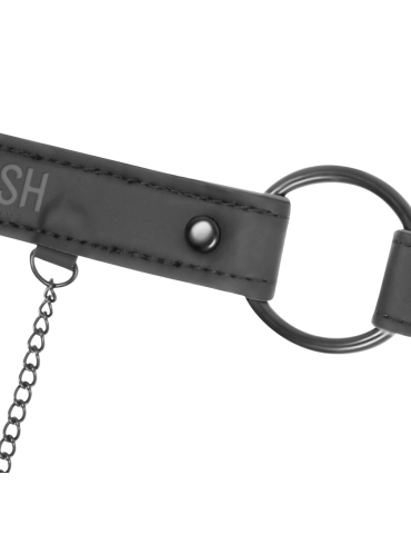 collier de soumission fétiche avec pinces à seins_4