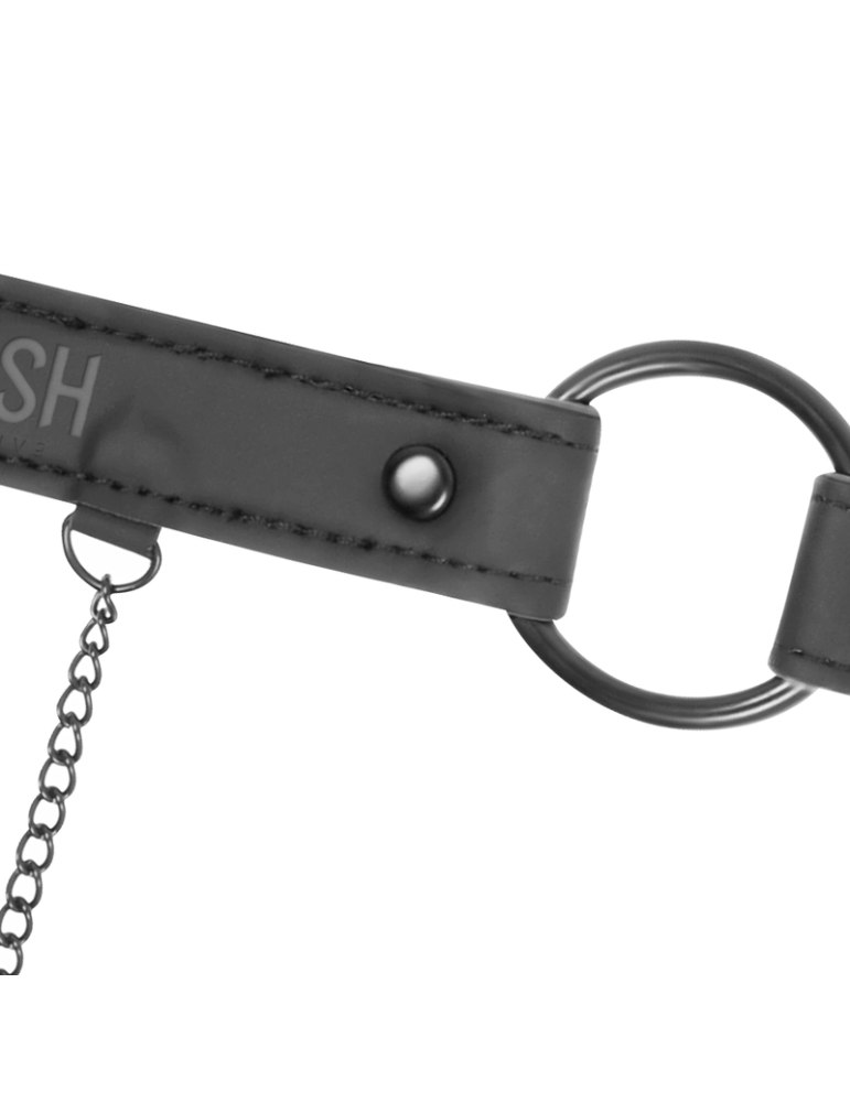 collier de soumission fétiche avec pinces à seins_4