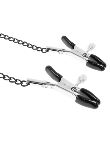 collier de soumission fétiche avec pinces à seins_5