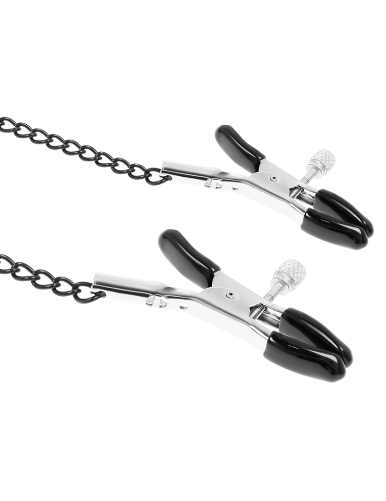 collier de soumission fétiche avec pinces à seins_5