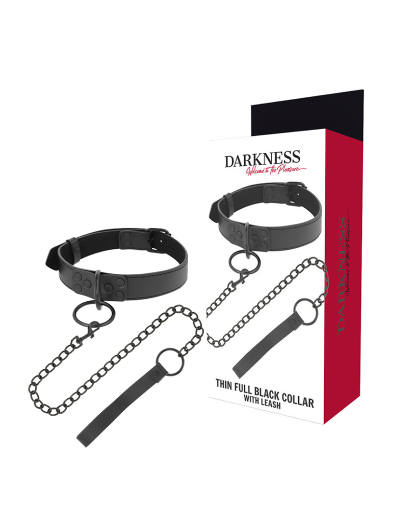 collier chaîne noire obscurité