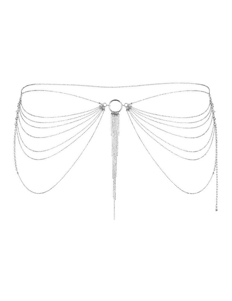 magnifique bijou chaîne de taille en métal argenté_2