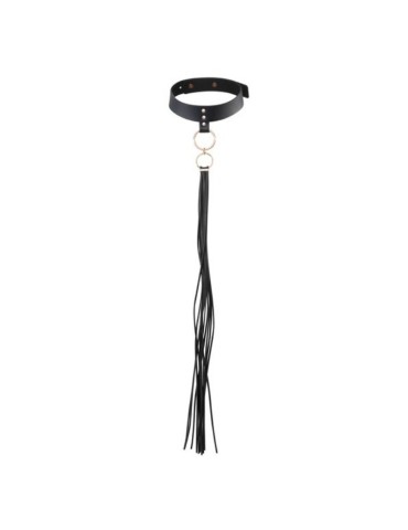 bijoux indiscrets maze collier frangé noir