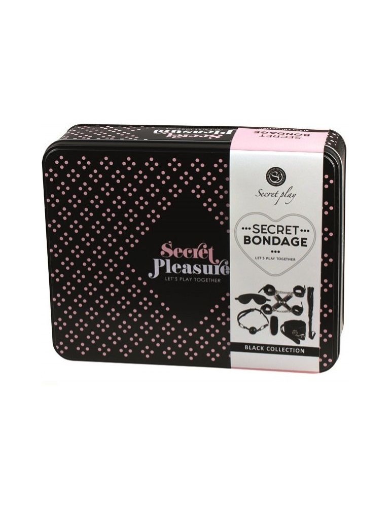 jeu secret bdsm ensemble 8pcs noir