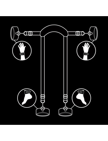 position de maître soumise fétiche avec 4 menottes_4