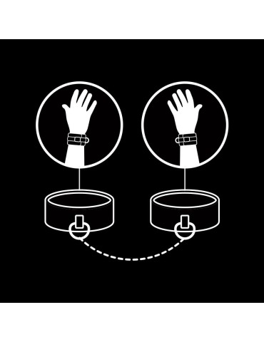 fétiche soumis menottes en cuir vegan_9