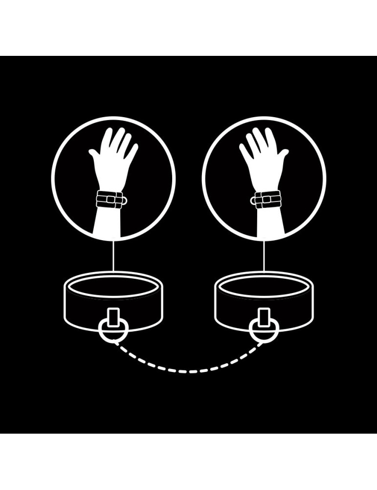 fétiche soumis menottes en cuir vegan_9