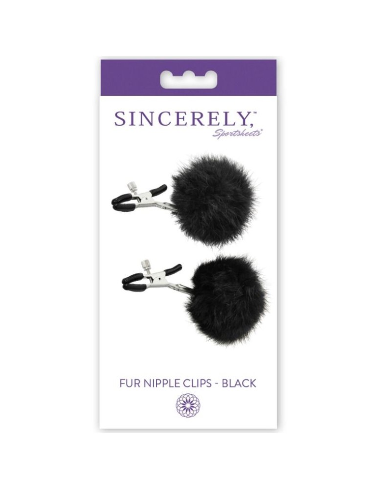 sportsheets pinces à tétons en métal cheveux noirs_2