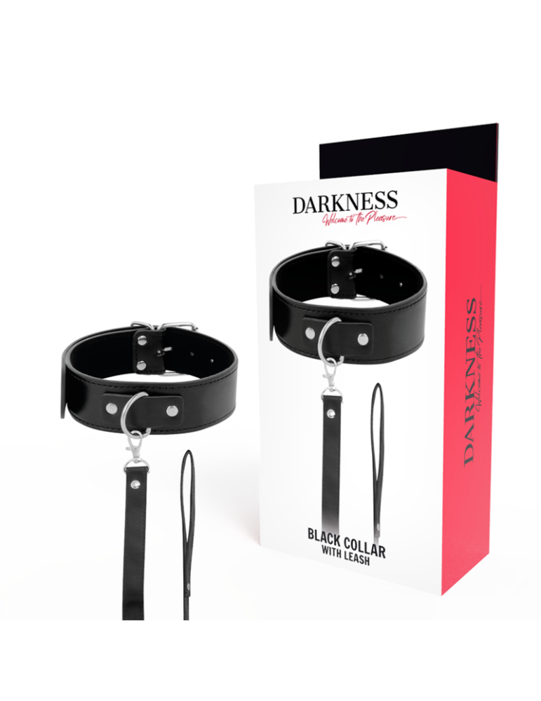 collier de posture d'obscurité avec chaîne en cuir