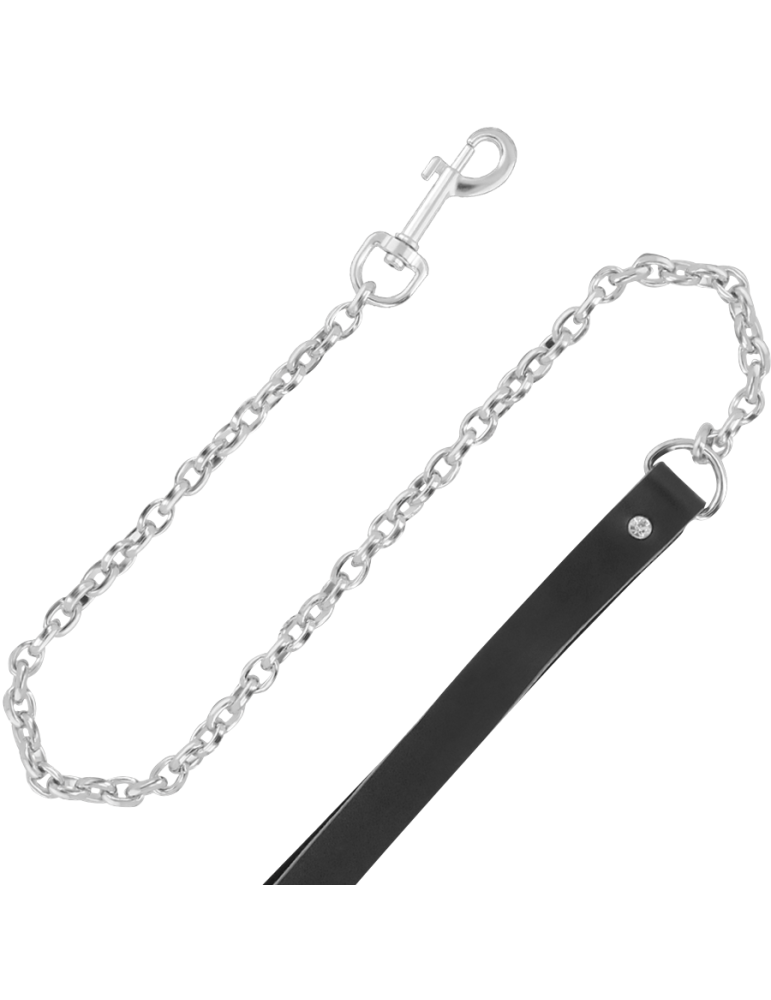 collier en cuir noir avec bracelet de haute qualité_3